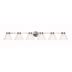Maxwell 6-Light Brushed Steel Wall Vanity Light by Kenroy Home 15 Maxwell 6-Light Brushed Steel Wall Vanity Light by Kenroy Home -Kenroy Home Sales brushed steel finish kenroy home vanity lighting 91796bs c3 1000