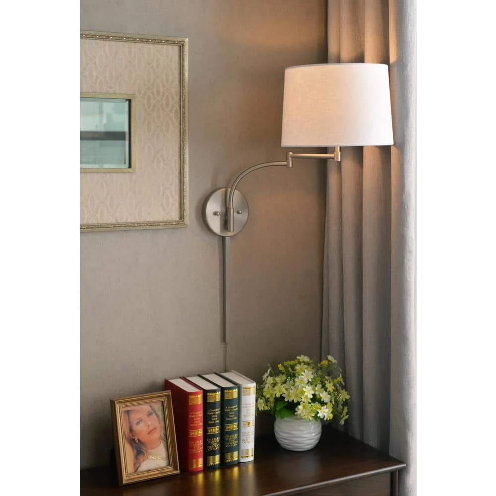 Seven 1-Light Brushed Steel Swing Arm Lamp by Kenroy Home 4 Seven 1-Light Brushed Steel Swing Arm Lamp by Kenroy Home - Image 2