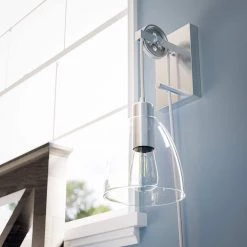 Edis 1-Light Brushed Steel Wall Sconce by Kenroy Home 15 Edis 1-Light Brushed Steel Wall Sconce by Kenroy Home -Kenroy Home Sales brushed steel finish kenroy home wall sconces 92098bs fa 1000