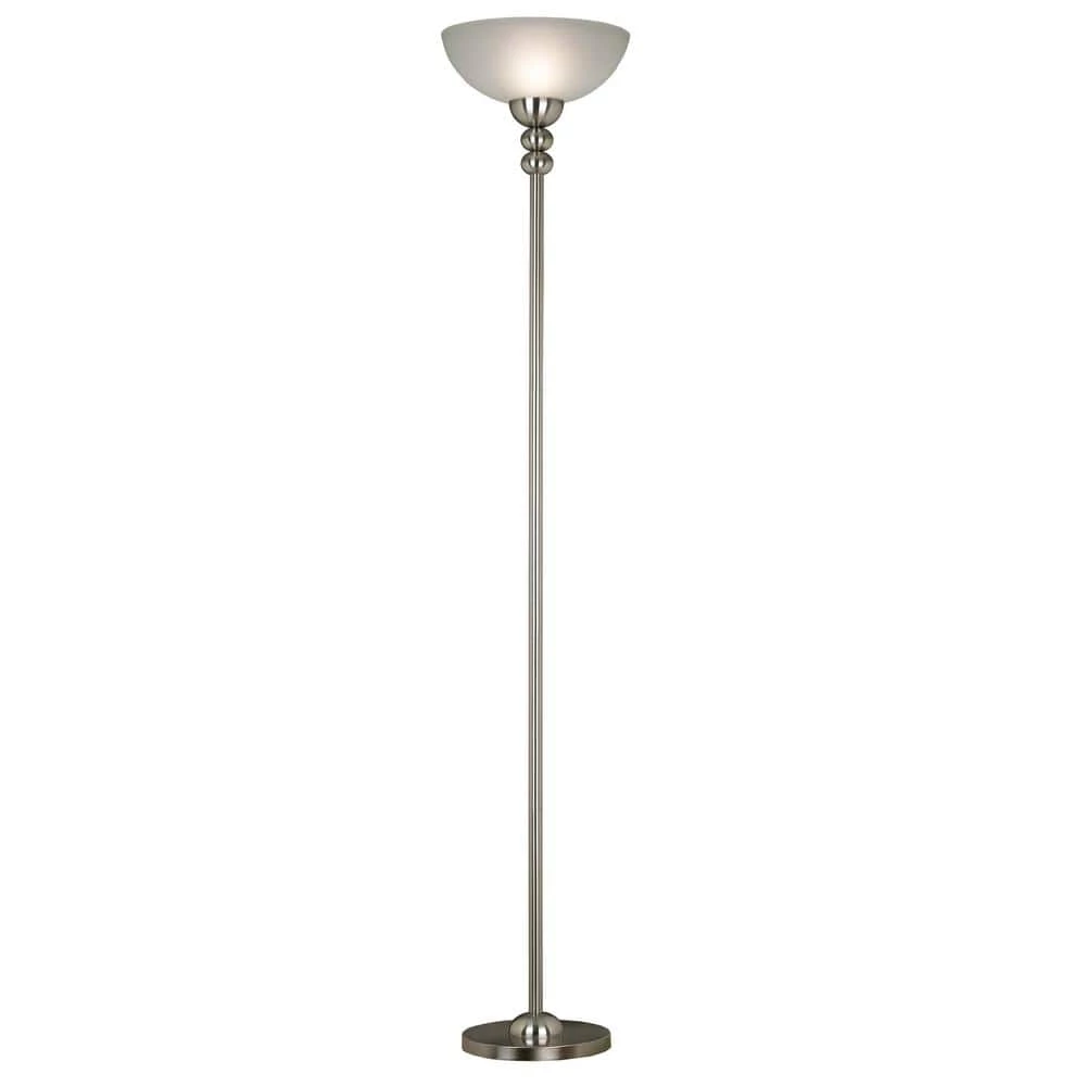 Baubles 72 in. Brushed Steel Torchiere by Kenroy Home 3 Baubles 72 in. Brushed Steel Torchiere by Kenroy Home