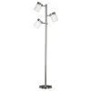Roarke 65 in. Brushed Steel Floor Lamp by Kenroy Home -Kenroy Home Sales brushed steel kenroy home floor lamps 20970bs 64 1000