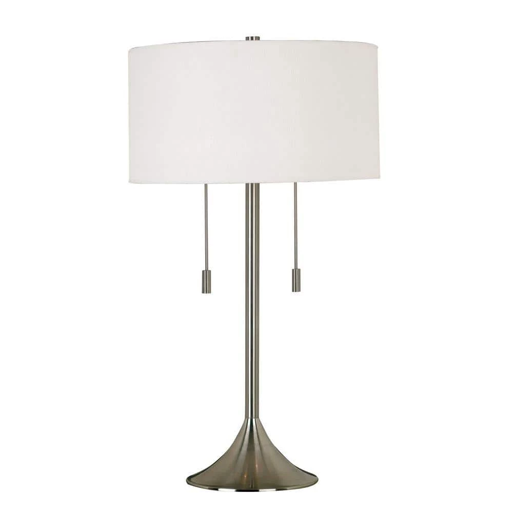 Stowe 30 in. Brushed Steel Table Lamp by Kenroy Home 3 Stowe 30 in. Brushed Steel Table Lamp by Kenroy Home