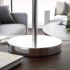 Ash 30 in. Brushed Steel Table Lamp by Kenroy Home -Kenroy Home Sales brushed steel kenroy home table lamps 33075bs 1f 1000