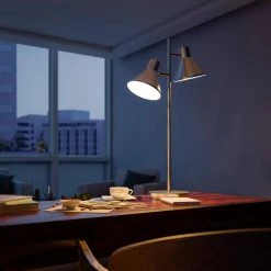 Ash 30 in. Brushed Steel Table Lamp by Kenroy Home -Kenroy Home Sales brushed steel kenroy home table lamps 33075bs 44 1000