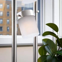 Matinee 66 in. Brushes Steel Floor Lamp by Kenroy Home -Kenroy Home Sales brushes steel kenroy home floor lamps 21001bs 1f 1000