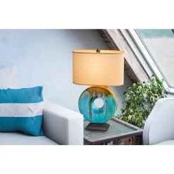 Sesame 25 in. Ceramic Glaze Table Lamp by Kenroy Home 11 Sesame 25 in. Ceramic Glaze Table Lamp by Kenroy Home -Kenroy Home Sales ceramic glaze finish kenroy home table lamps 32184cg 1f 1000