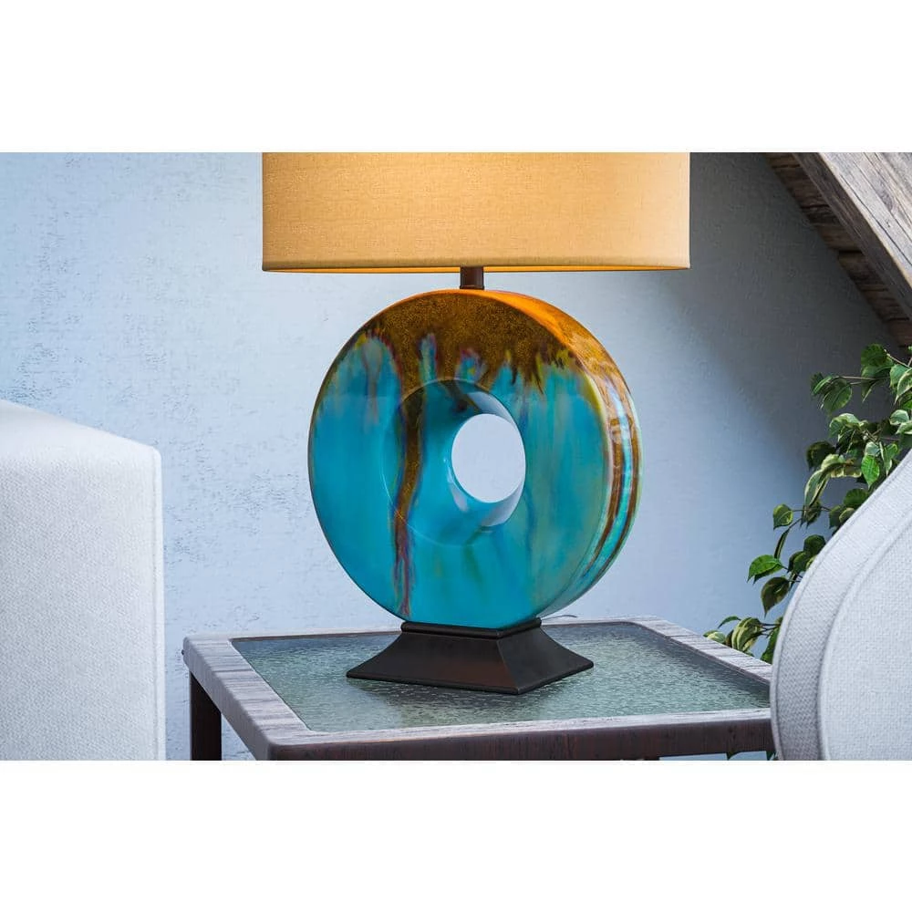 Sesame 25 in. Ceramic Glaze Table Lamp by Kenroy Home 7 Sesame 25 in. Ceramic Glaze Table Lamp by Kenroy Home - Image 5