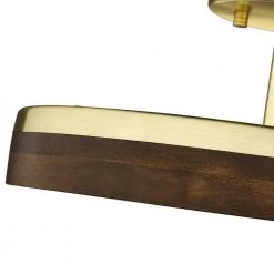 Kevan 13.76 in. Champagne Gold and Wood Frame LED Integrated Semi-Flush Mount with Shade by OVE Decors -Kenroy Home Sales champagne gold ove decors flush mount lights 15lch keva14 lg 76 1000