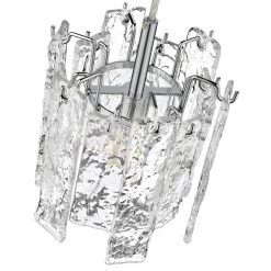 Rada 1-Light Chrome Mini Pendant by OVE Decors 12 Rada 1-Light Chrome Mini Pendant by OVE Decors -Kenroy Home Sales chrome and clear glass ove decors pendant lights 15lpe rad107 lc 44 1000