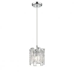 Rada 1-Light Chrome Mini Pendant by OVE Decors 9 Rada 1-Light Chrome Mini Pendant by OVE Decors -Kenroy Home Sales chrome and clear glass ove decors pendant lights 15lpe rad107 lc c3 1000