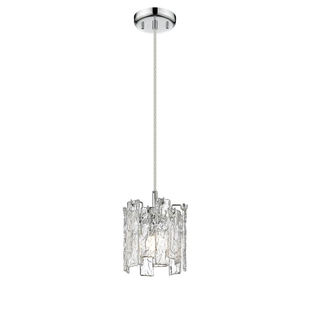 Rada 1-Light Chrome Mini Pendant by OVE Decors 4 Rada 1-Light Chrome Mini Pendant by OVE Decors - Image 2
