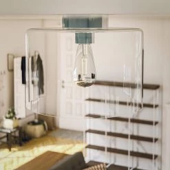 Capri 1-Light Chrome Flush Mount by Kenroy Home -Kenroy Home Sales chrome finish kenroy home flush mount lights 91836clr 1f 1000