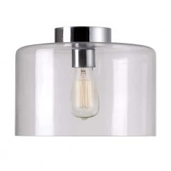 Capri 1-Light Chrome Flush Mount by Kenroy Home