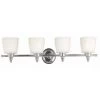 Riley 4-Light Chrome Wall Vanity by Kenroy Home -Kenroy Home Sales chrome finish kenroy home vanity lighting 91704ch 64 1000