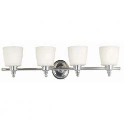 Riley 4-Light Chrome Wall Vanity by Kenroy Home