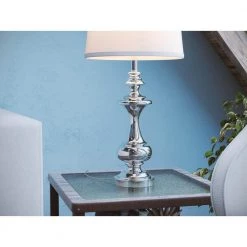 Stratton 29 in. Chrome Table Lamp by Kenroy Home -Kenroy Home Sales chrome kenroy home table lamps 21430ch 1f 1000