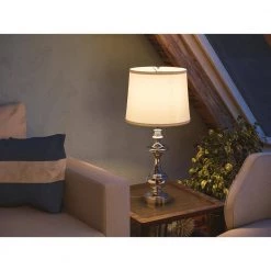 Stratton 29 in. Chrome Table Lamp by Kenroy Home -Kenroy Home Sales chrome kenroy home table lamps 21430ch 76 1000