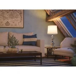 Stratton 29 in. Chrome Table Lamp by Kenroy Home -Kenroy Home Sales chrome kenroy home table lamps 21430ch fa 1000