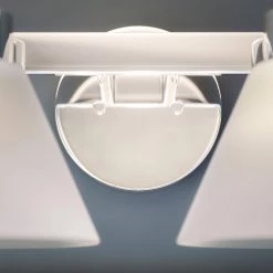 Maxwell 52 in. 6-Light Chrome Vanity Light with White Glass Shades by Kenroy Home -Kenroy Home Sales chrome kenroy home vanity lighting 91796ch 44 1000