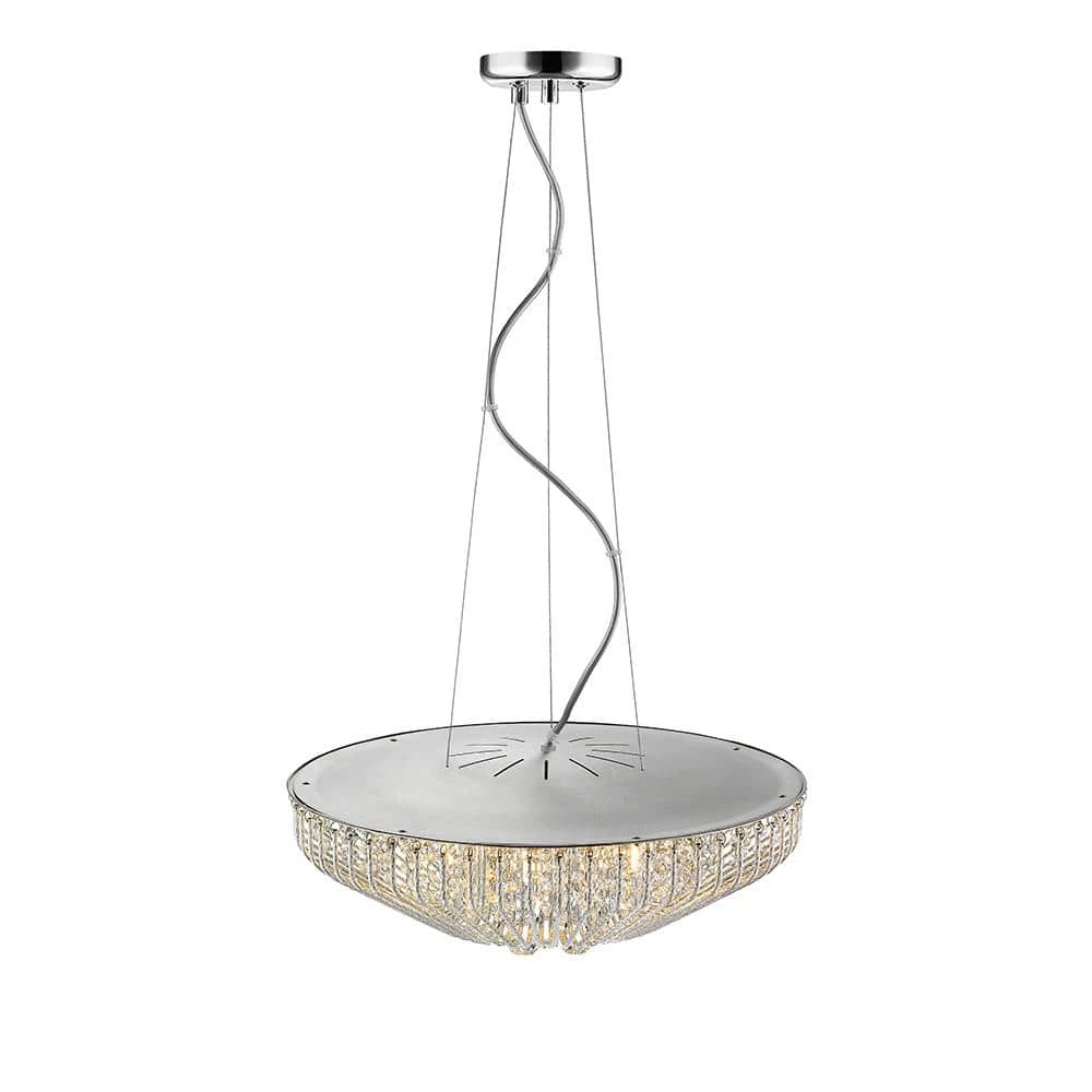 Mio VI 7-Light Chrome Chandelier with Crystals by OVE Decors 5 Mio VI 7-Light Chrome Chandelier with Crystals by OVE Decors - Image 3