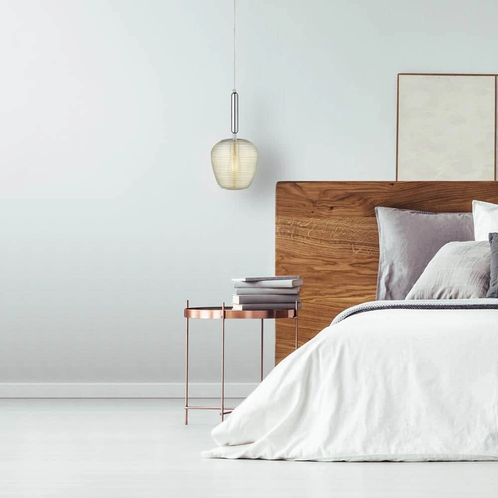 Amber 1-Light Chrome Island Pendant Light with Cognac Finish Glass Shade by OVE Decors 9 Amber 1-Light Chrome Island Pendant Light with Cognac Finish Glass Shade by OVE Decors - Image 7