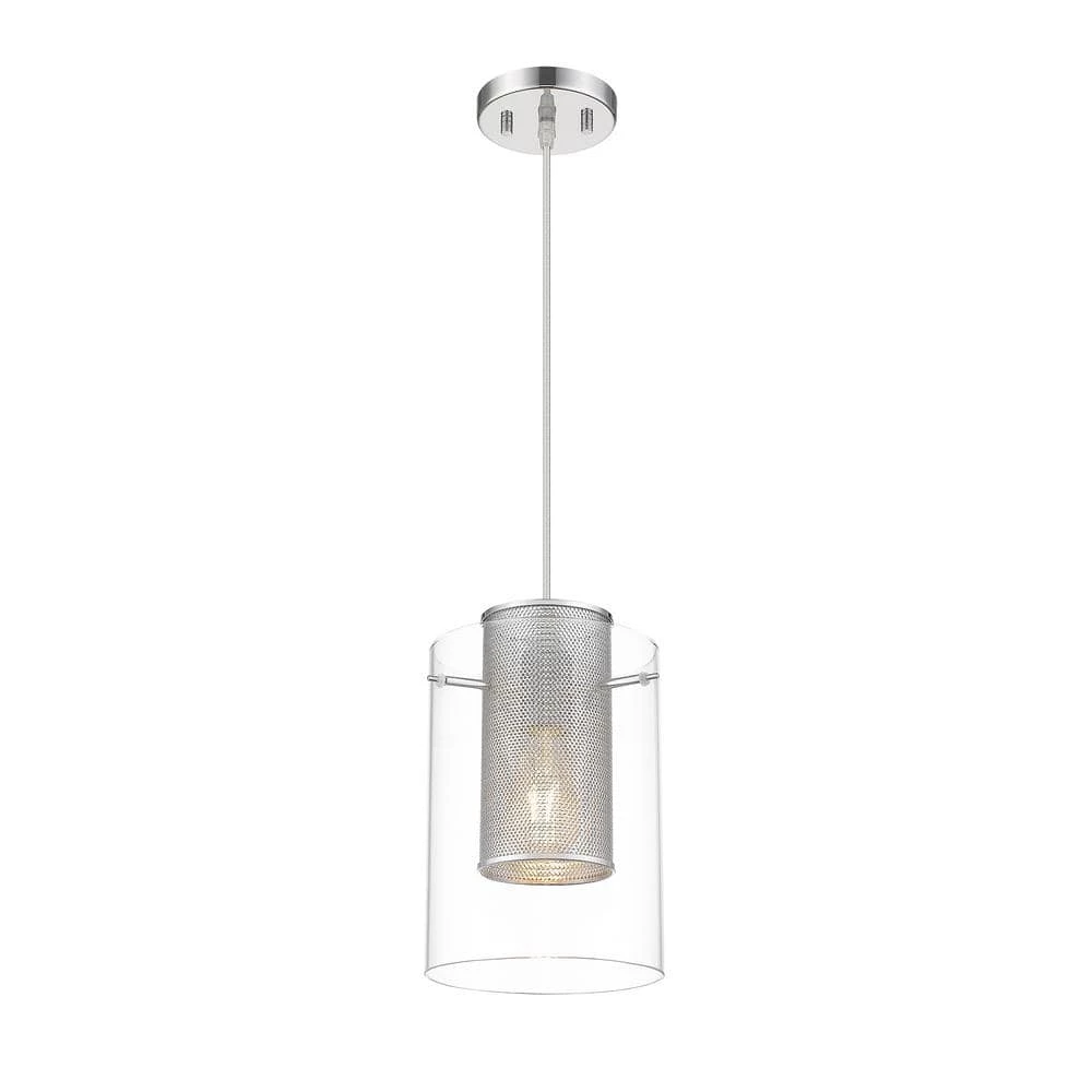 Elestren I 1-Light 6 in. Chrome Ceiling Pendant Light with Clear Glass by OVE Decors 5 Elestren I 1-Light 6 in. Chrome Ceiling Pendant Light with Clear Glass by OVE Decors - Image 3