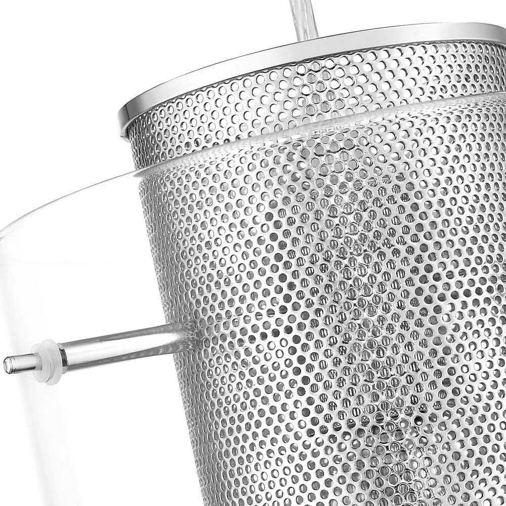 Elestren I 1-Light 6 in. Chrome Ceiling Pendant Light with Clear Glass by OVE Decors 9 Elestren I 1-Light 6 in. Chrome Ceiling Pendant Light with Clear Glass by OVE Decors - Image 7