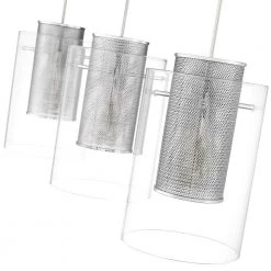 Elestren II 3-Light 30 in. Chrome Ceiling Pendant Light and Clear Glass finish by OVE Decors -Kenroy Home Sales chrome ove decors chandeliers 15lpe ele230 lc 44 1000