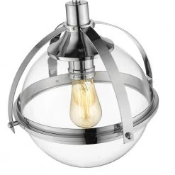 Lola I 1-Light Plated Chrome Pendant by OVE Decors -Kenroy Home Sales chrome ove decors chandeliers 15lpe lol113 ch 4f 1000