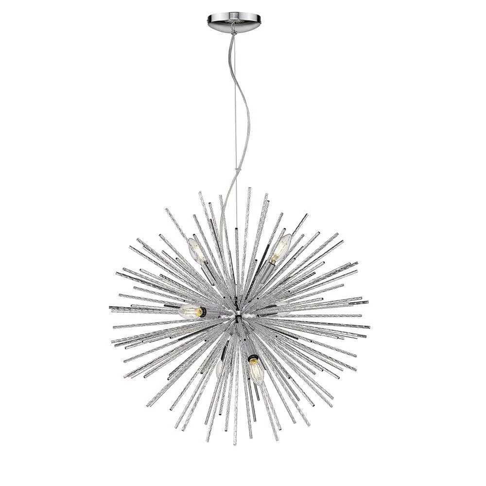 Magellan 6-Light Chrome Pendant by OVE Decors 3 Magellan 6-Light Chrome Pendant by OVE Decors