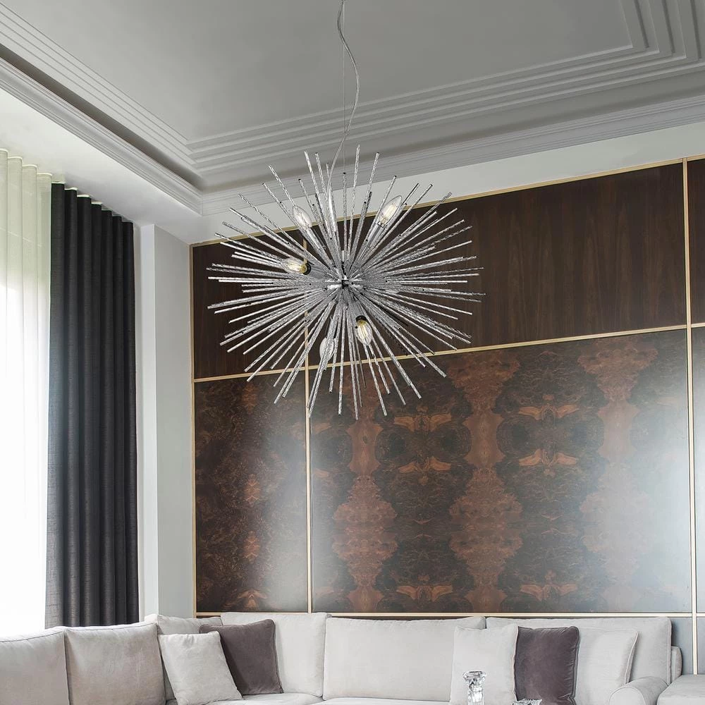 Magellan 6-Light Chrome Pendant by OVE Decors 5 Magellan 6-Light Chrome Pendant by OVE Decors - Image 3