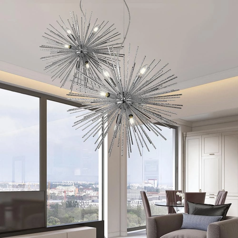 Magellan 6-Light Chrome Pendant by OVE Decors 4 Magellan 6-Light Chrome Pendant by OVE Decors - Image 2