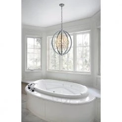 Pena 5-Light Chrome Chandelier by OVE Decors -Kenroy Home Sales chrome ove decors chandeliers pena 31 1000