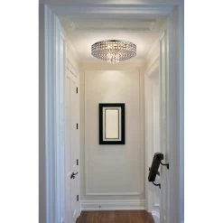 Monaco 5-Light Chrome Ceiling Flush Mount by OVE Decors -Kenroy Home Sales chrome ove decors flush mount lights monaco 76 1000