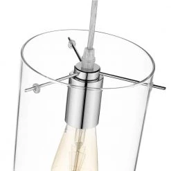 Bluebell 1-Light Chrome Mini Pendant with Clear Glass by OVE Decors -Kenroy Home Sales chrome ove decors pendant lights 15lpe blue07 lc fa 1000