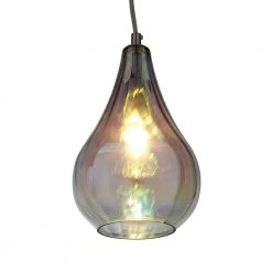 Bose II 1-Light Colorful Glass Mini Pendant by OVE Decors -Kenroy Home Sales chrome ove decors pendant lights 15lpe bos206 co 4f 1000