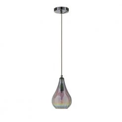 Bose II 1-Light Colorful Glass Mini Pendant by OVE Decors -Kenroy Home Sales chrome ove decors pendant lights 15lpe bos206 co c3 1000