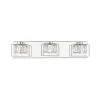Aster 20.47 in. LED Integrated Chrome Vanity Light with Crystal and Clear Glass Shade by OVE Decors -Kenroy Home Sales chrome ove decors vanity lighting 15lva aste21 lc 64 1000