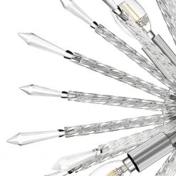 Sputnik 4.75 in. 4-Light Chrome Vanity Light with Crystals by OVE Decors -Kenroy Home Sales chrome ove decors vanity lighting 15lva sput16 l 4f 1000