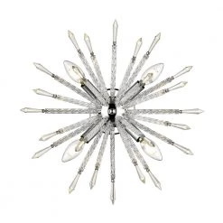 Sputnik 4.75 in. 4-Light Chrome Vanity Light with Crystals by OVE Decors