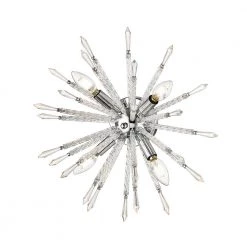 Sputnik 4.75 in. 4-Light Chrome Vanity Light with Crystals by OVE Decors -Kenroy Home Sales chrome ove decors vanity lighting 15lva sput16 l c3 1000