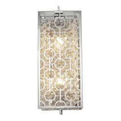 Ashcombe III 2-Light Chrome Sconce by OVE Decors