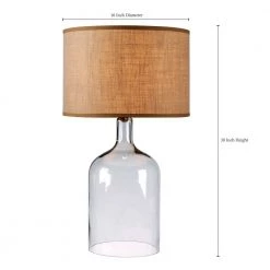 Capri 30 in. Clear Glass Table Lamp by Kenroy Home -Kenroy Home Sales clear glass kenroy home table lamps 32261clr 1f 1000
