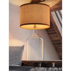 Capri 30 in. Clear Glass Table Lamp by Kenroy Home -Kenroy Home Sales clear glass kenroy home table lamps 32261clr fa 1000