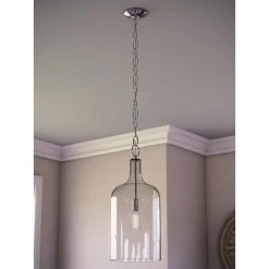 Capri 1-Light Clear Glass Pendant by Kenroy Home