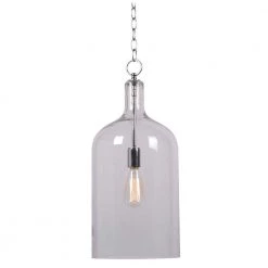 Capri 1-Light Clear Glass Pendant by Kenroy Home -Kenroy Home Sales clear kenroy home pendant lights 91830clr d4 1000