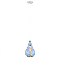 BOSE 1-Light Colorful Glass Pendant by OVE Decors