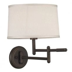 Theta Copper Bronze Wall Swing Arm Lamp by Kenroy Home