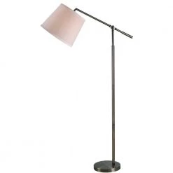Tilt 61 in. Dark Antique Brass Floor Lamp by Kenroy Home