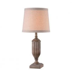 Regalto 25 in. Driftwood Lamp with Oatmeal Fabric Shade (3-Pack) by Kenroy Home -Kenroy Home Sales driftwood finish kenroy home table lamps 35266dw 4f 1000